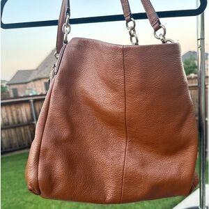 Coach Tan Leather Soft Grain Handbag